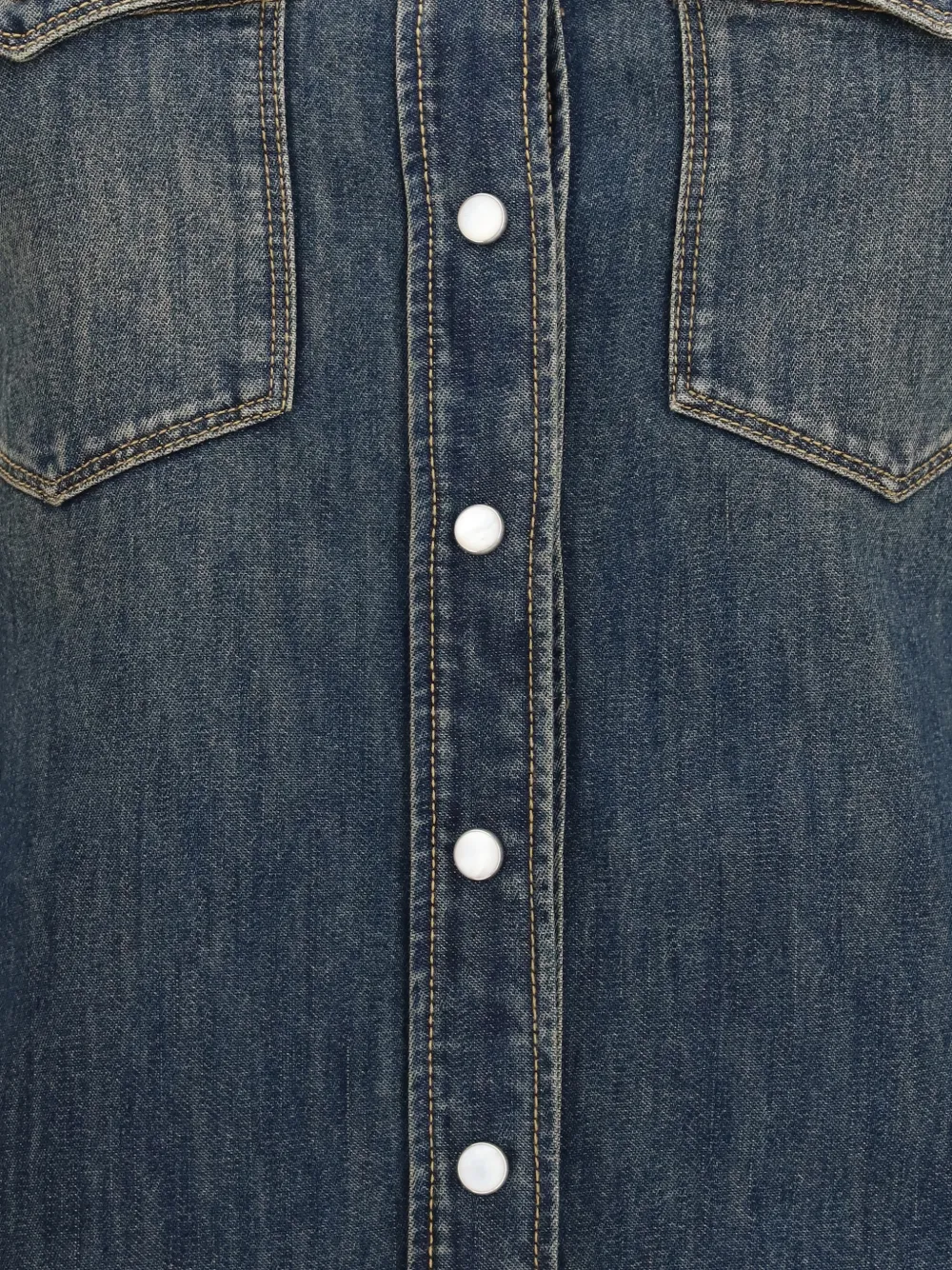 FENDI blue washed denim dress Blauw