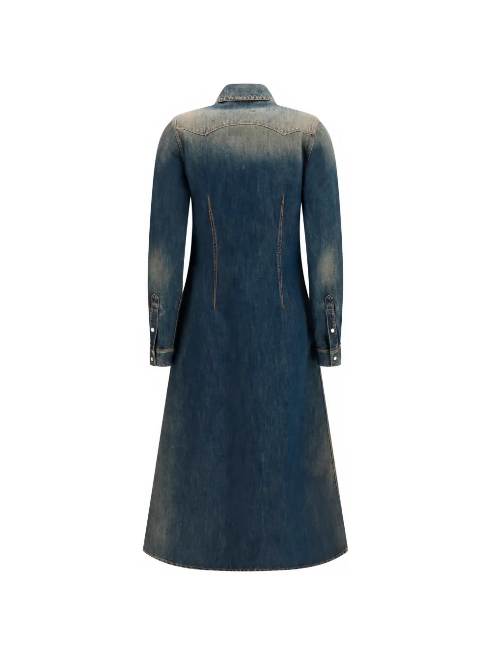 FENDI blue washed denim dress Blauw