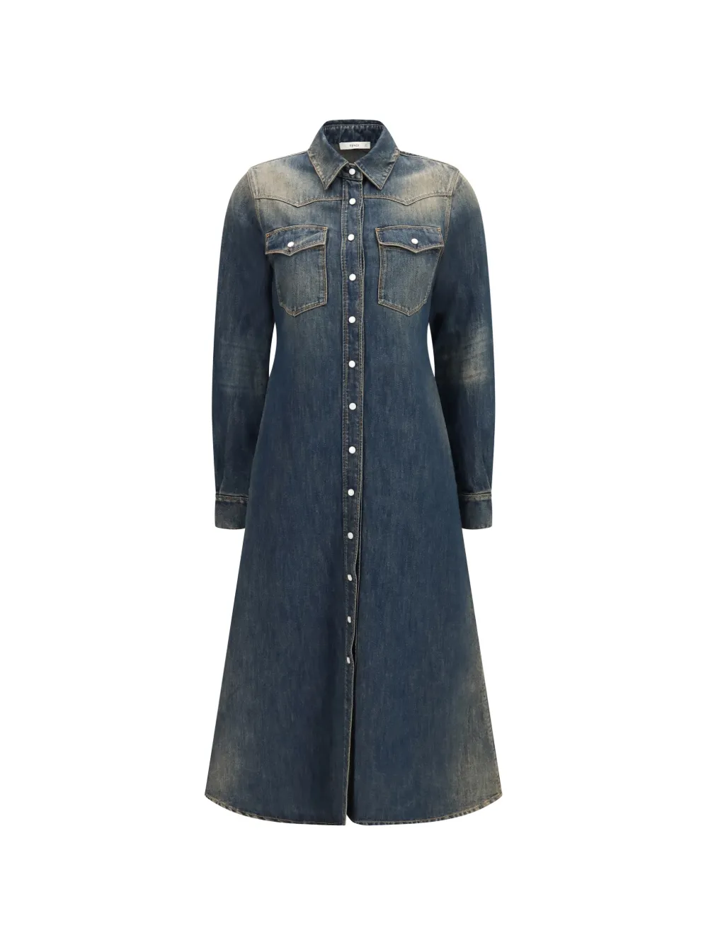 FENDI blue washed denim dress