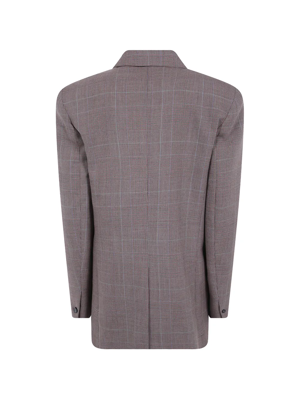 The Frankie Shop double-breasted Prince of Wales check blazer Bruin