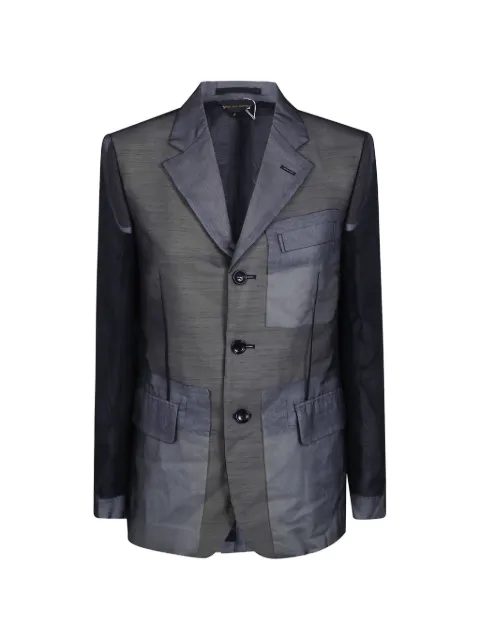 Comme Des Garçons sheer-panelled blazer