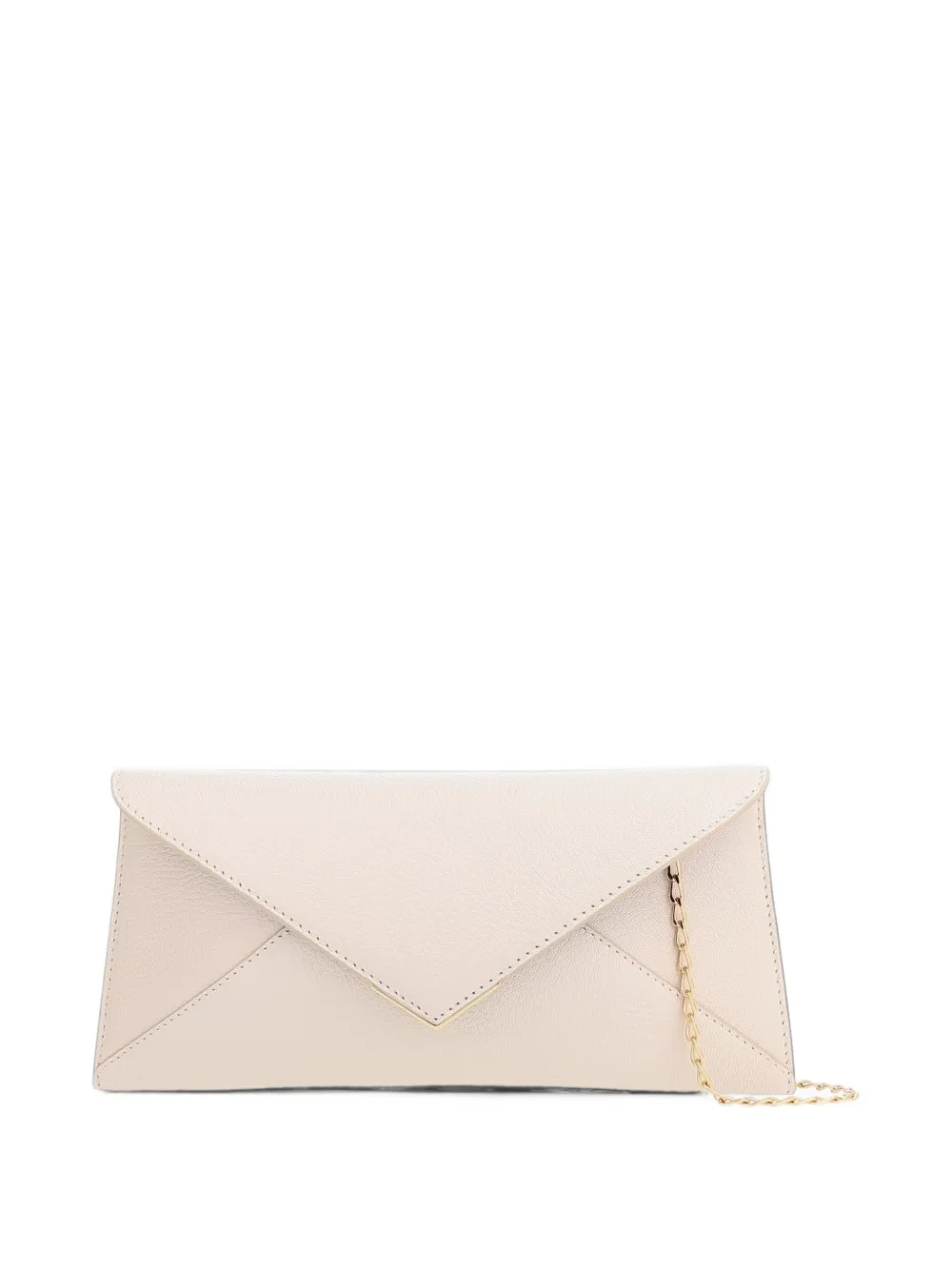 Tyler Ellis 28 Lee Lineage leather clutch bag Beige