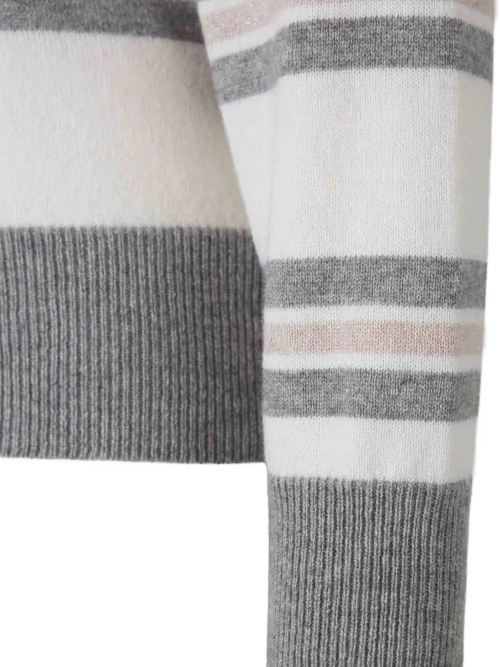 Peserico stripe-pattern polo shirt Wit