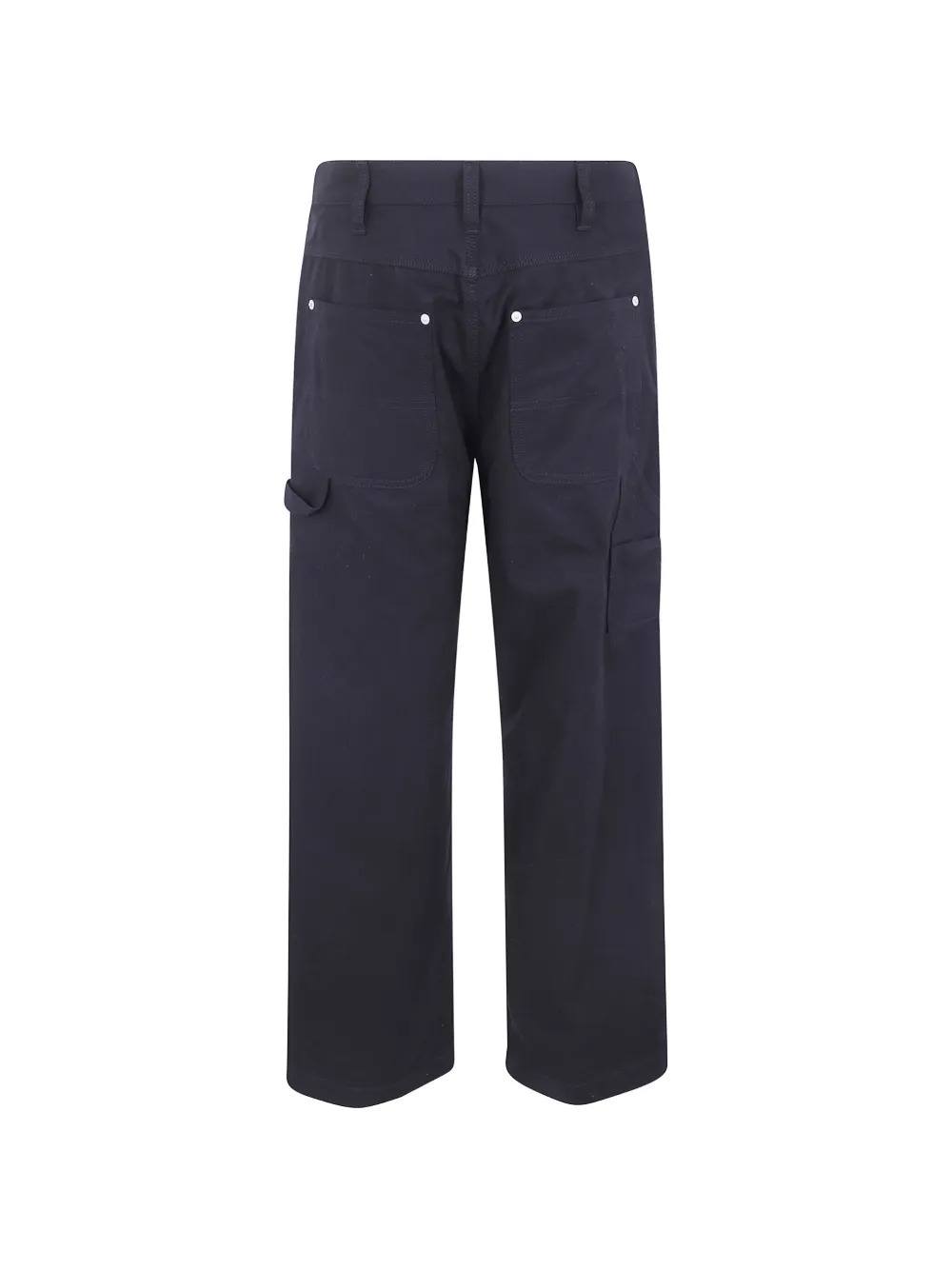 Comme des Garçons Homme wide-leg cotton trousers Zwart
