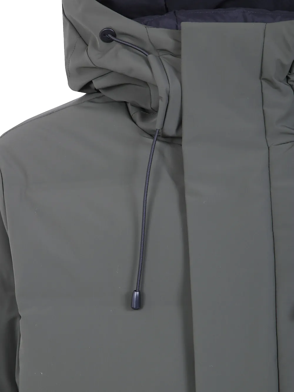 People Of Shibuya Daisen quilted hooded jacket Groen