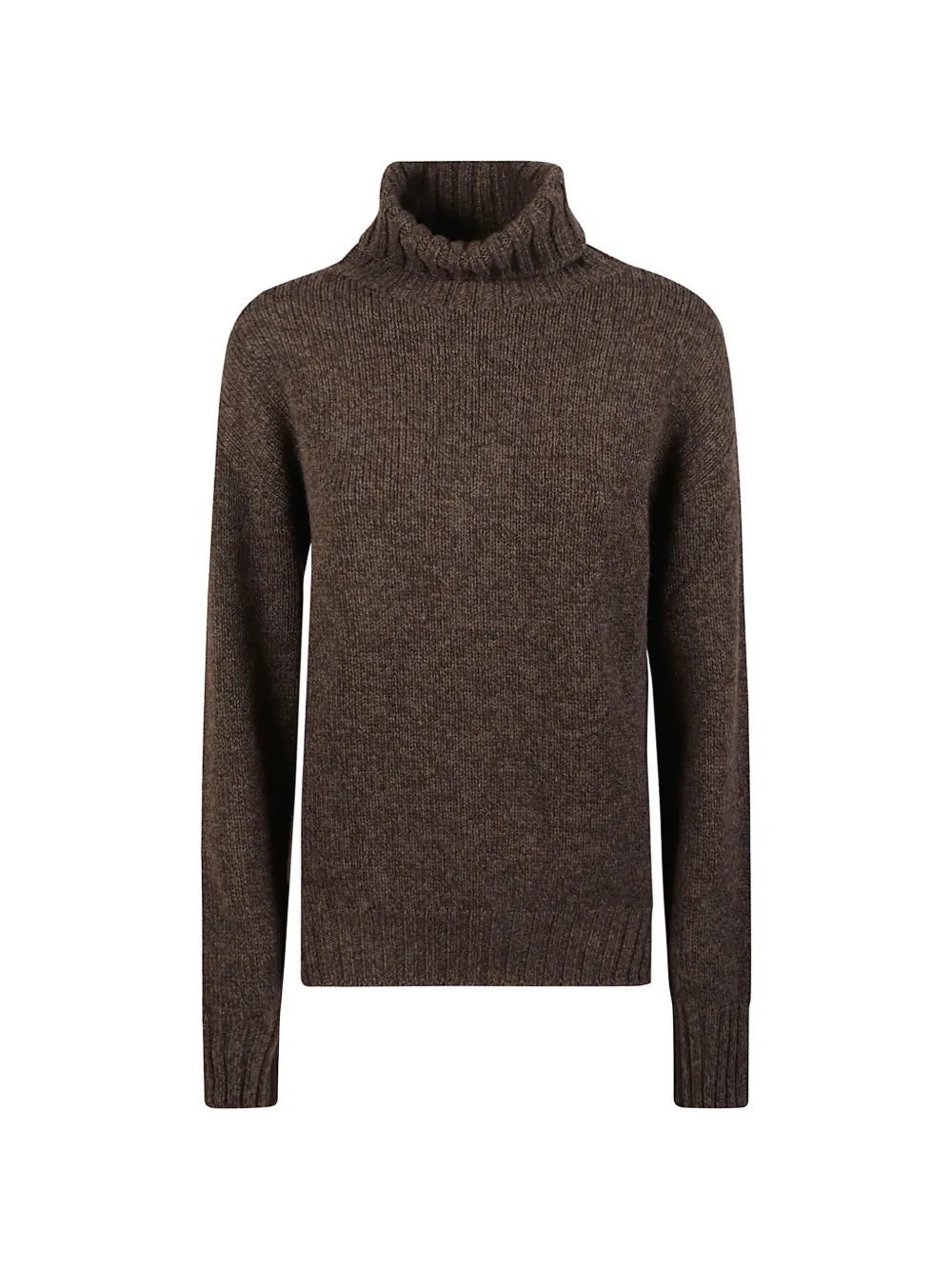 EDOARDO GALLORINI roll-neck knitted sweater - Marrone