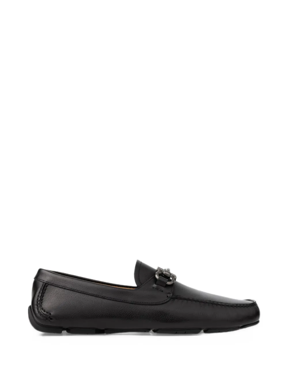 Ferragamo Gancini ornament driver loafers - Nero