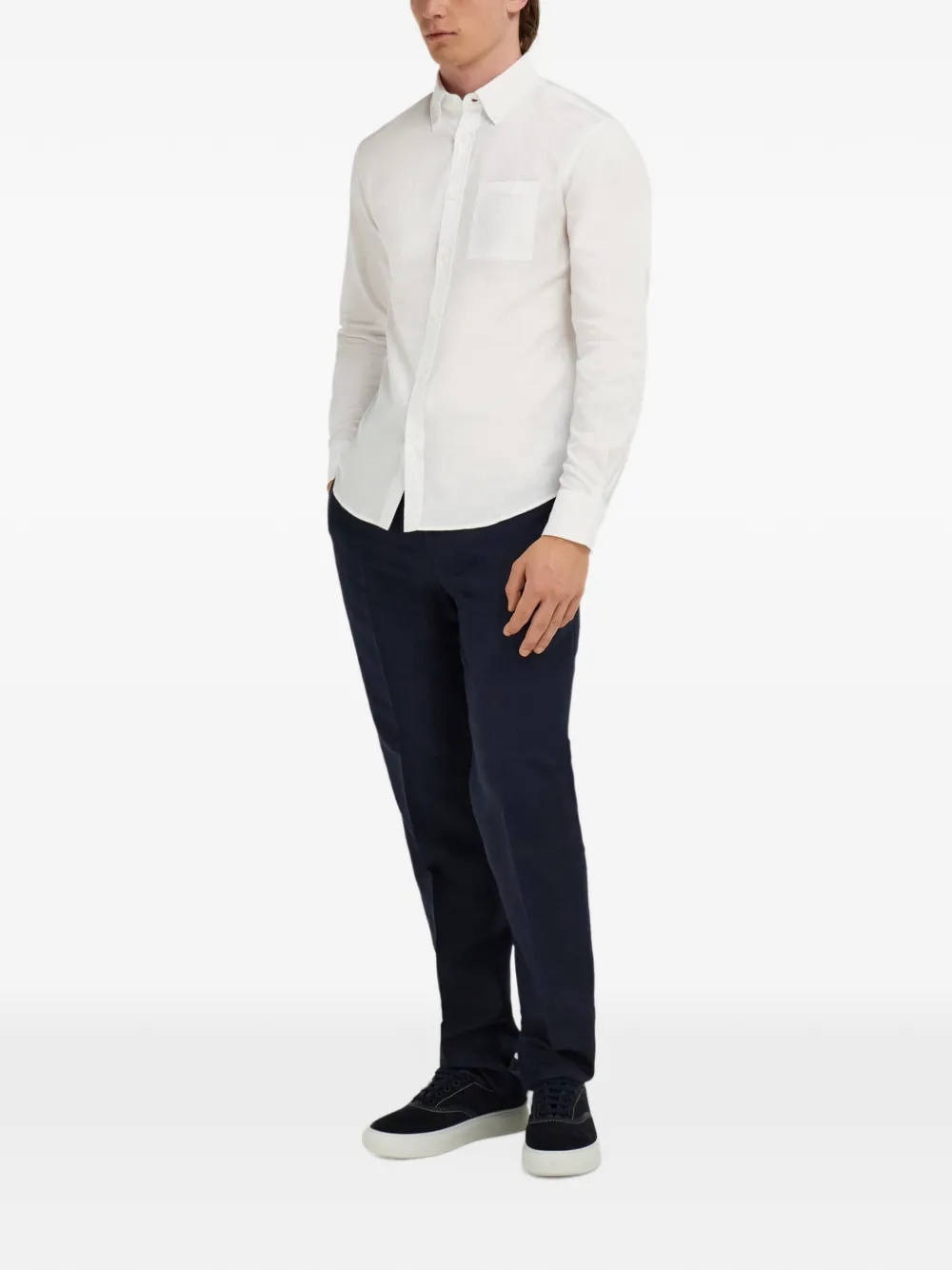 Ferragamo -monogram shirt Wit