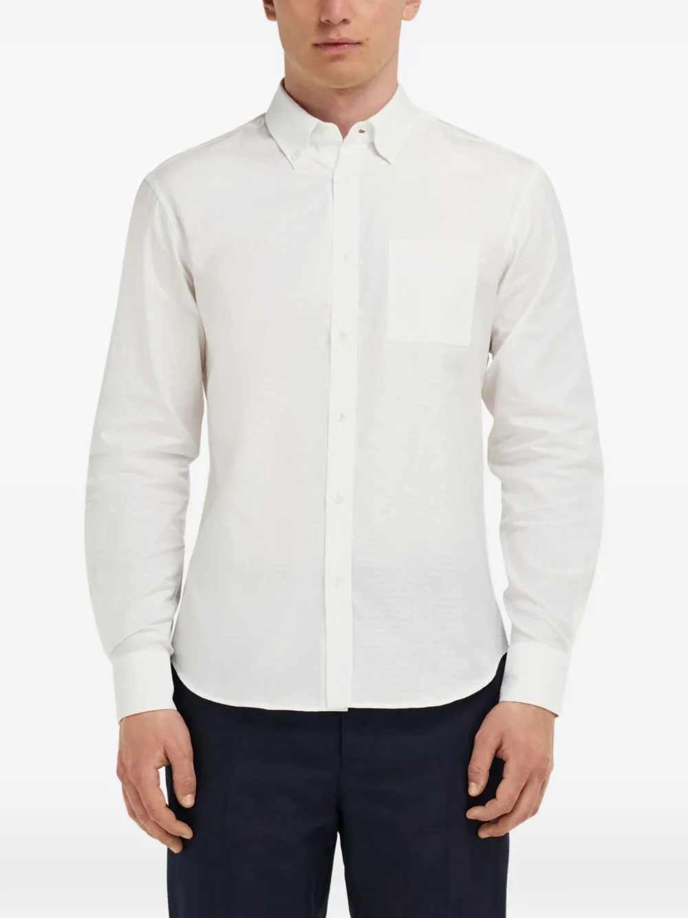 Ferragamo -monogram shirt Wit