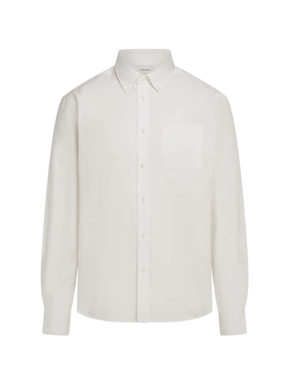 Ferragamo Ferragamo-monogram shirt - White