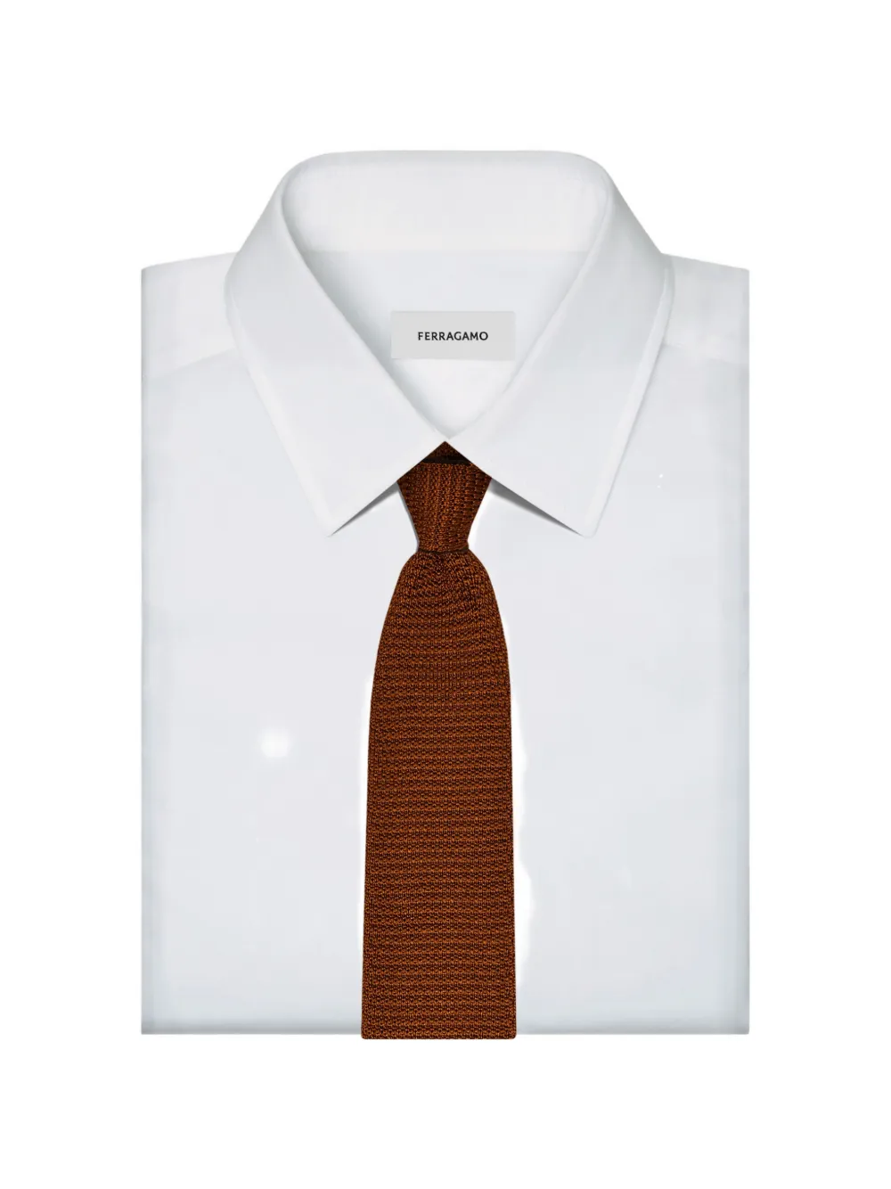 Ferragamo silk and cashmere tie infinite inspirations Bruin