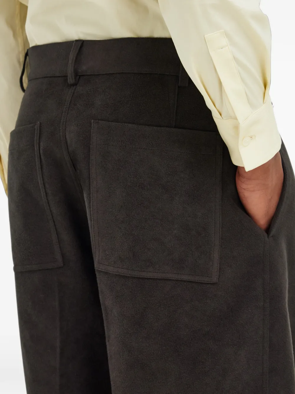 Ferragamo workwear trousers with mini pocket detail Bruin