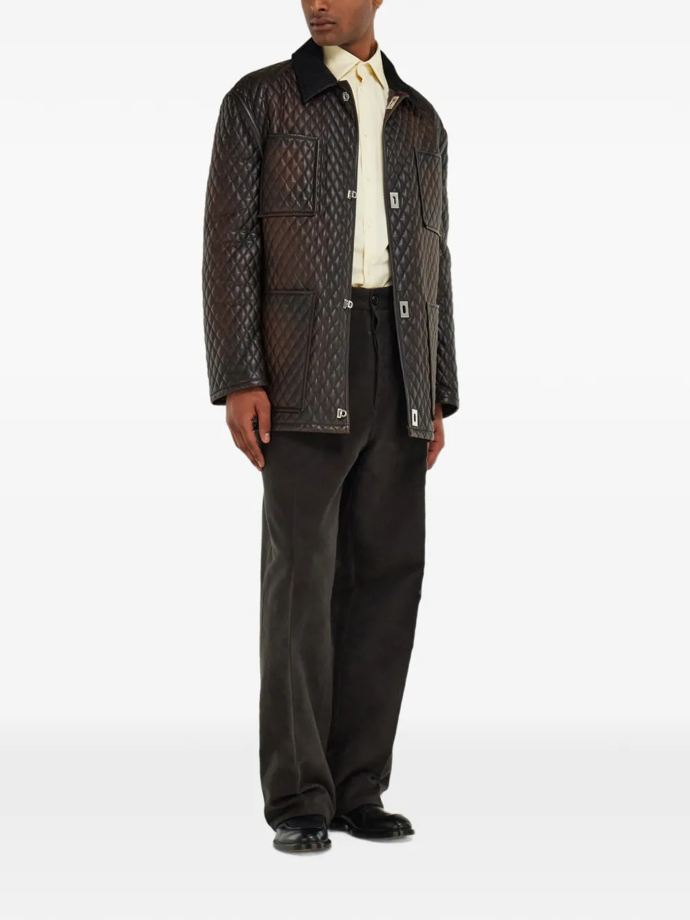 Ferragamo workwear trousers with mini pocket detail Bruin