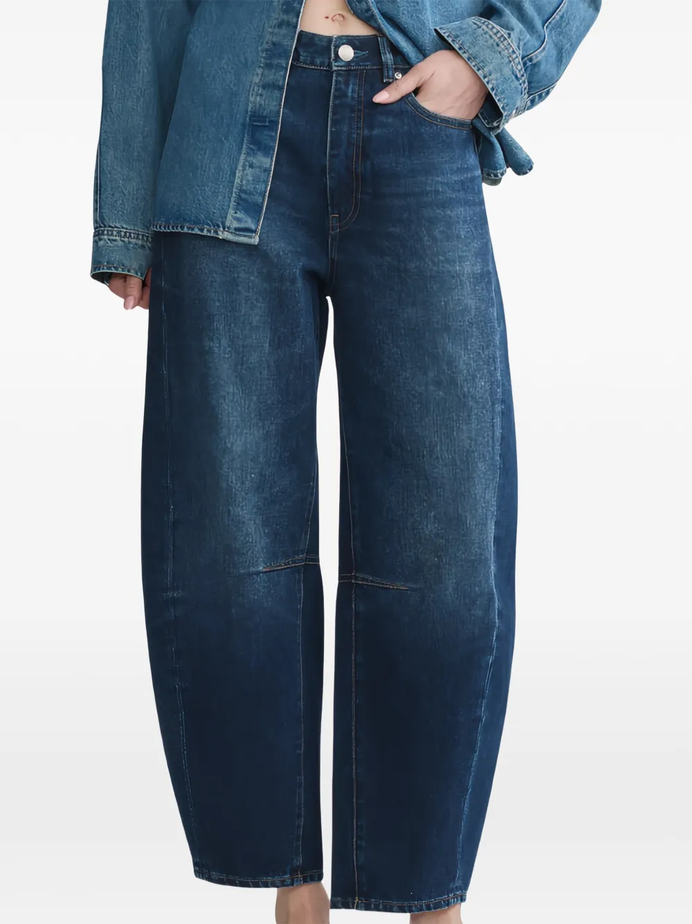 DL1961 Miro barrel-leg high-rise jeans - Blau
