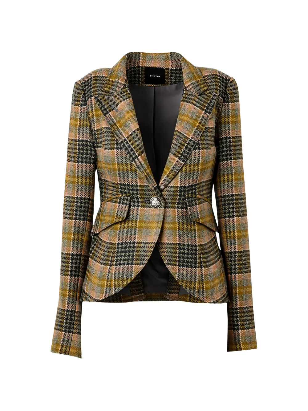 Smythe check-pattern single-breasted blazer - Marrone