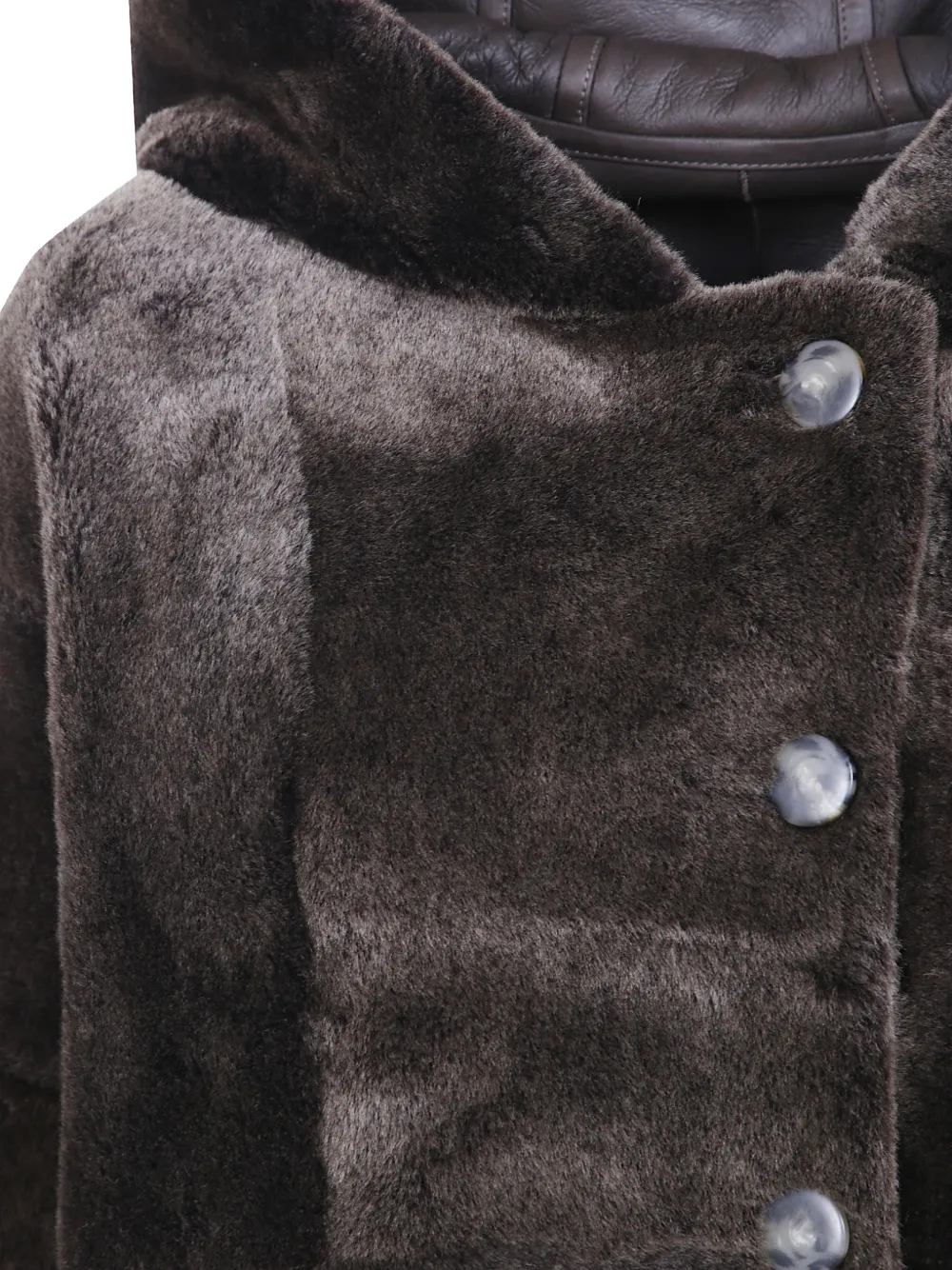 Yves Salomon hooded shearling jacket Bruin