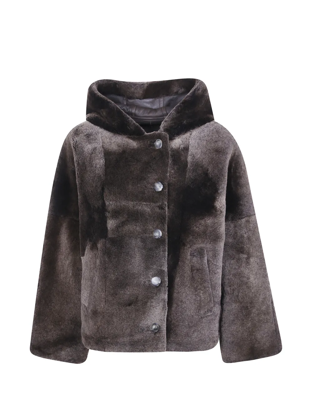 Yves Salomon hooded shearling jacket Bruin