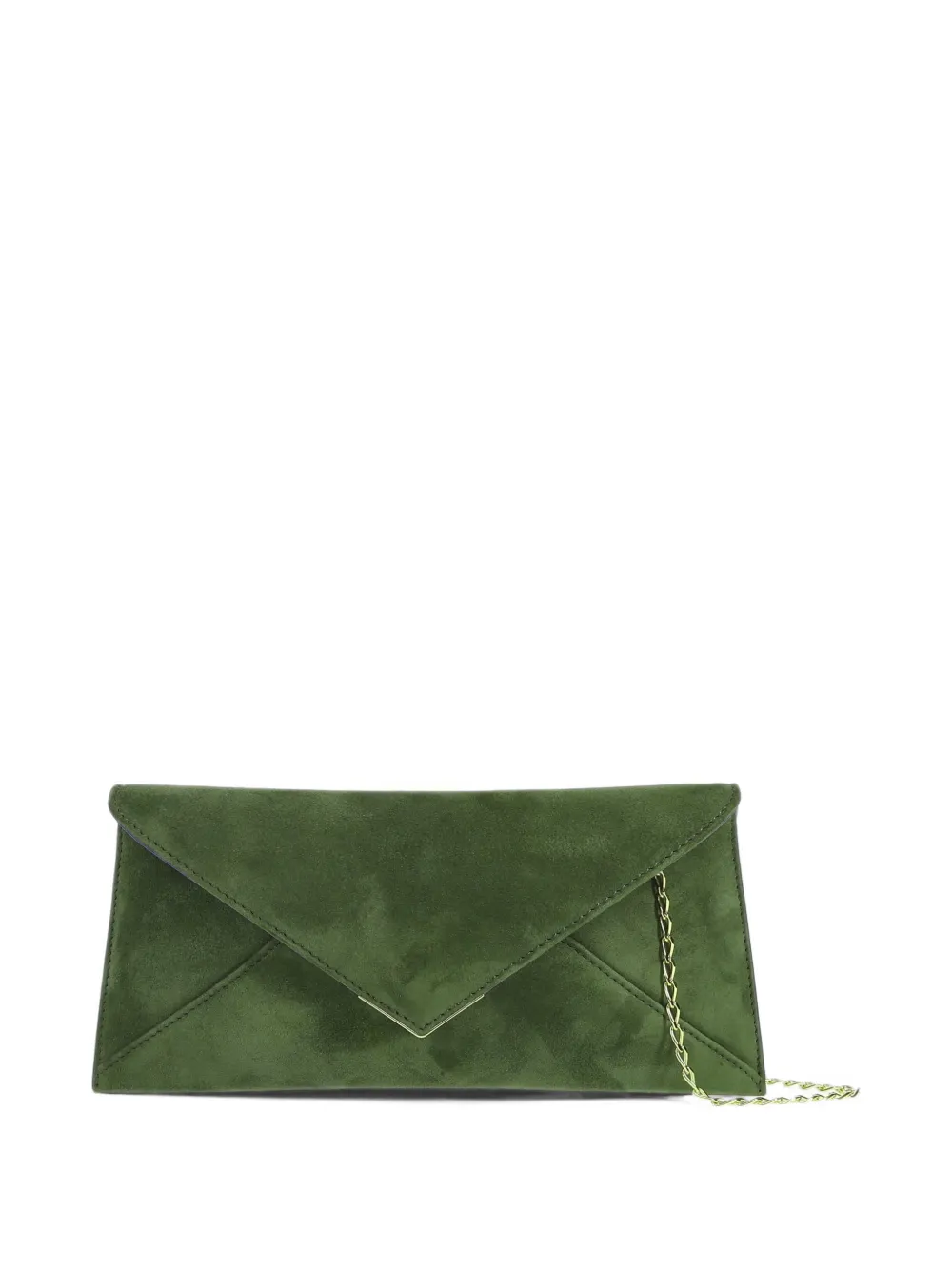 Tyler Ellis 28 Lee Lineage suede clutch bag Groen