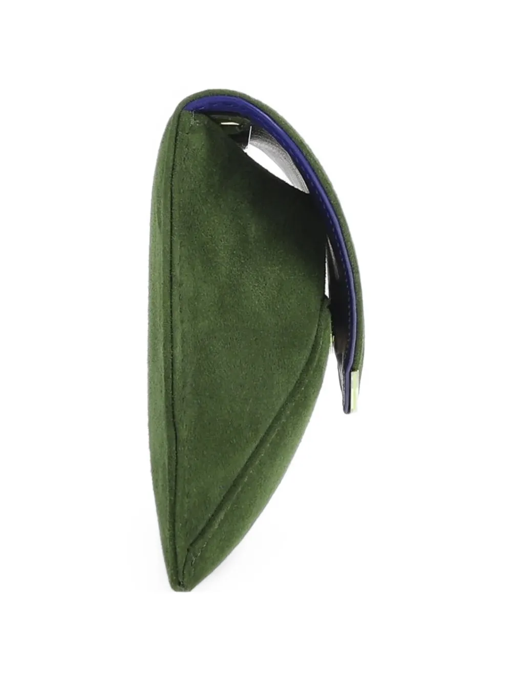 Tyler Ellis 28 Lee Lineage suede clutch bag Groen