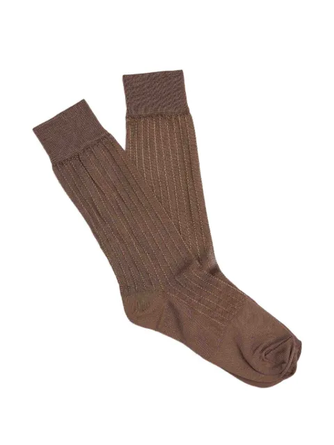 Marni chain-stitch silk-blend socks