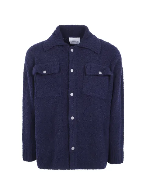 Laneus bouclé-texture overshirt