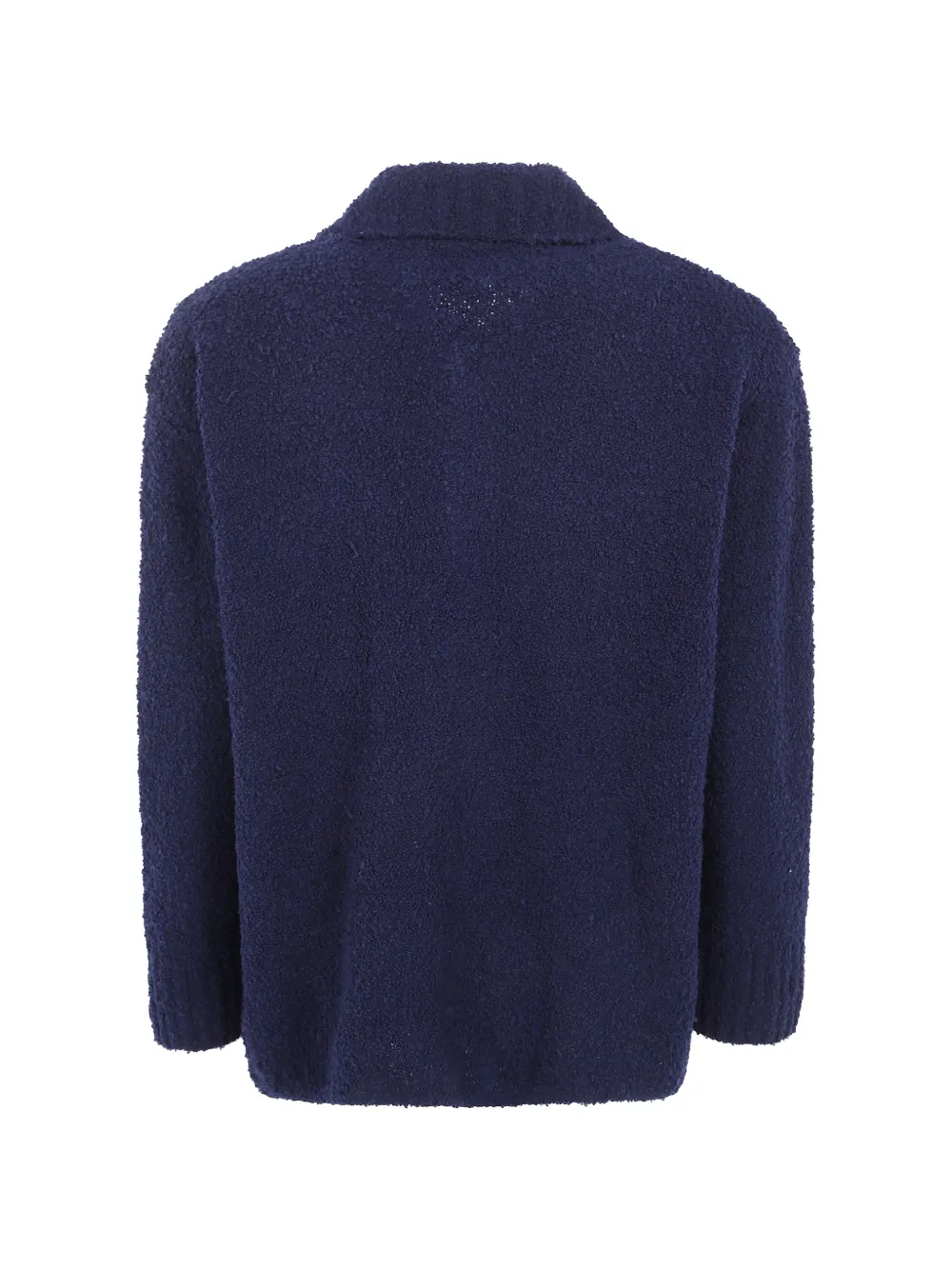Laneus bouclé-texture overshirt Blauw