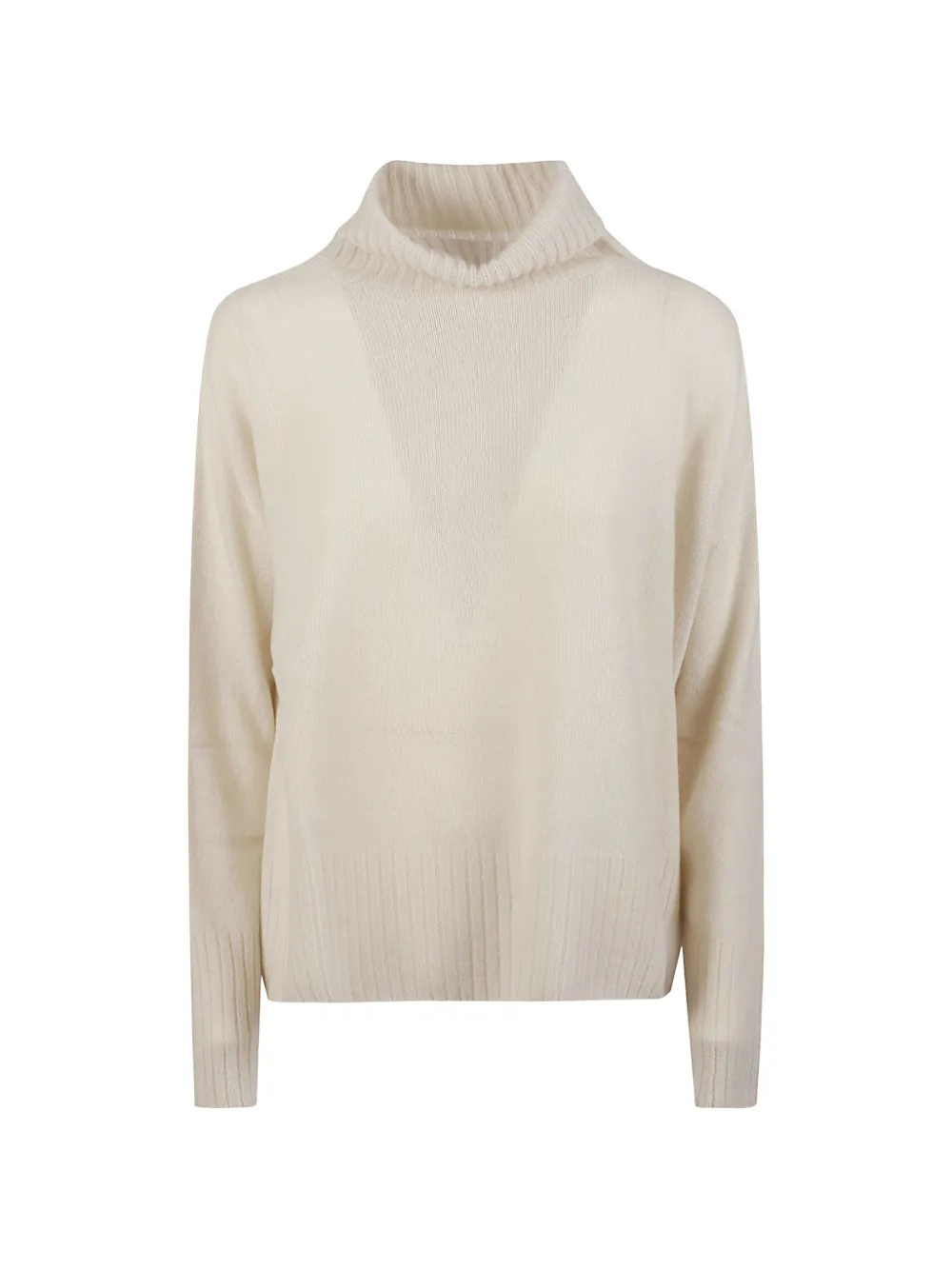 EDOARDO GALLORINI ribbed-trim cashmere sweater - Toni neutri