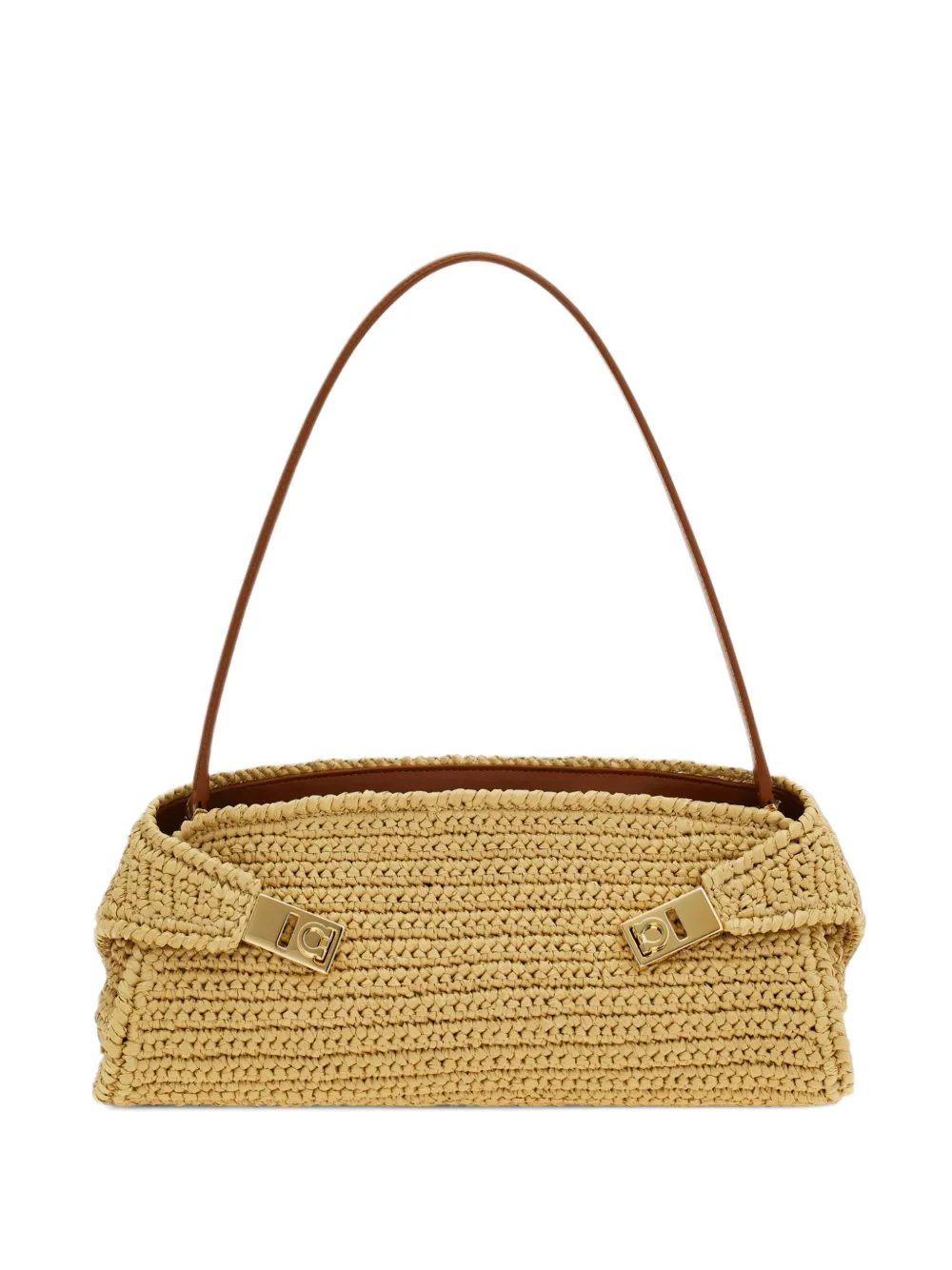 Ferragamo Hug East-West shoulder bag Beige
