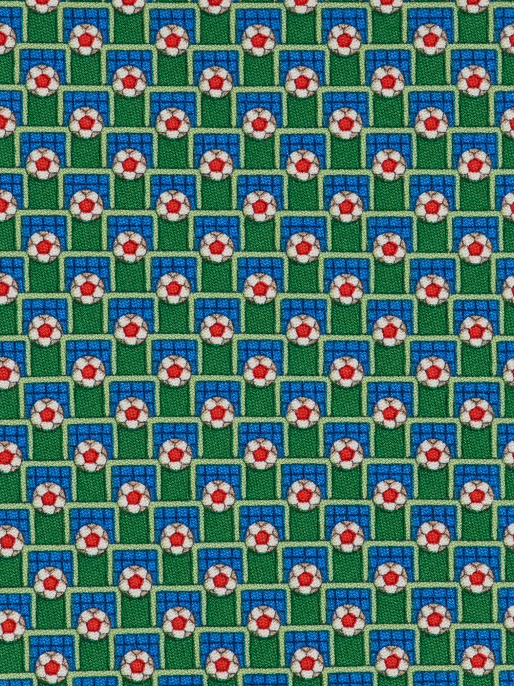 Ferragamo Tournament print silk tie Citymatch Capsule Groen