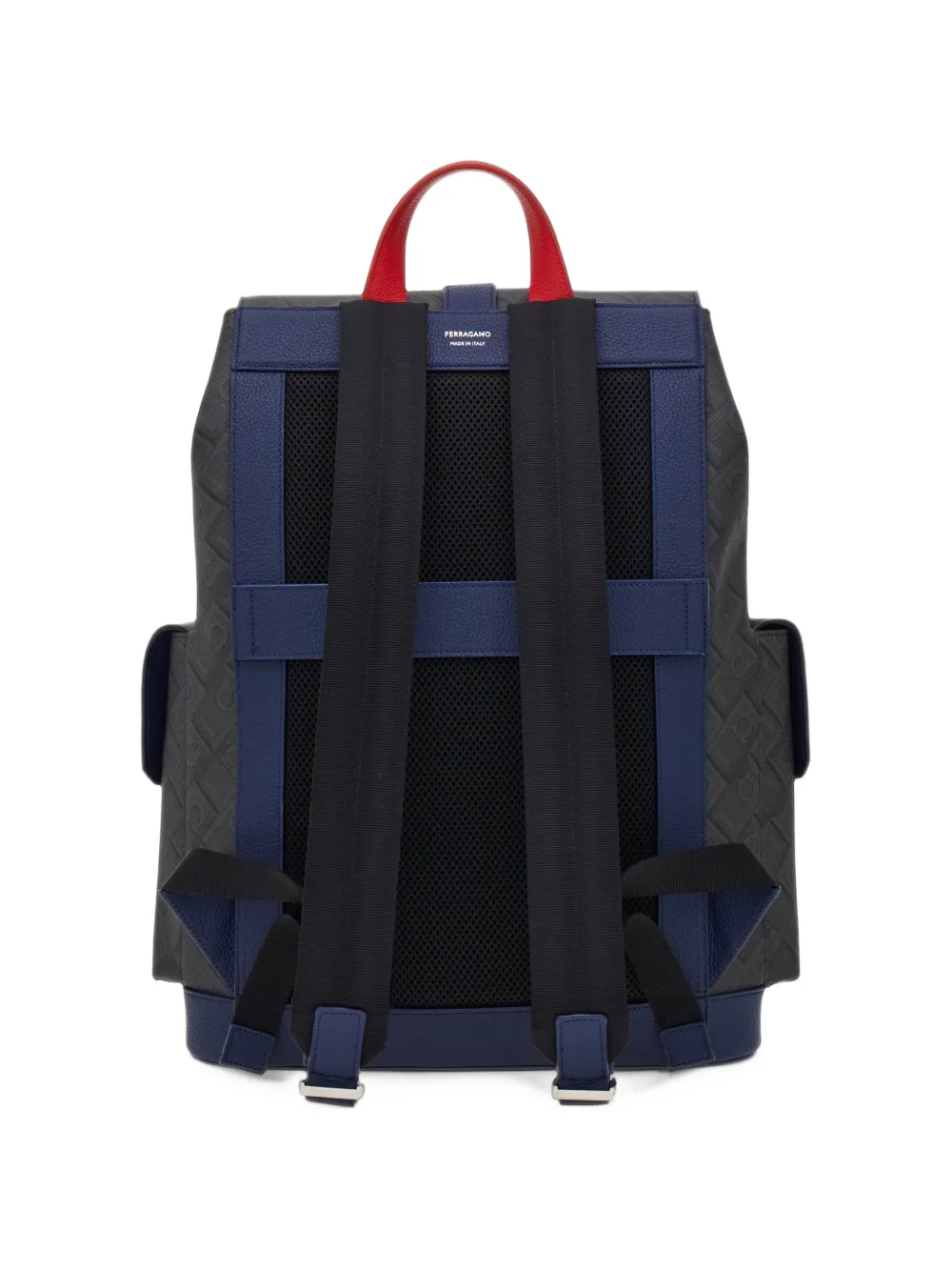 Ferragamo dual-pocket backpack citymatch capsule Zwart