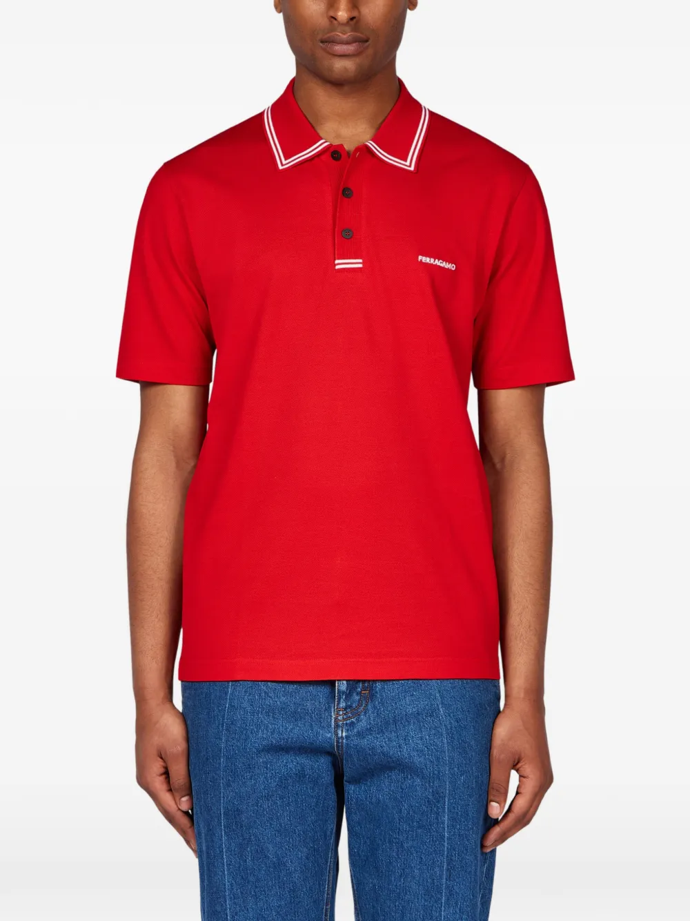 Ferragamo polo Citymatch Capsule Rood