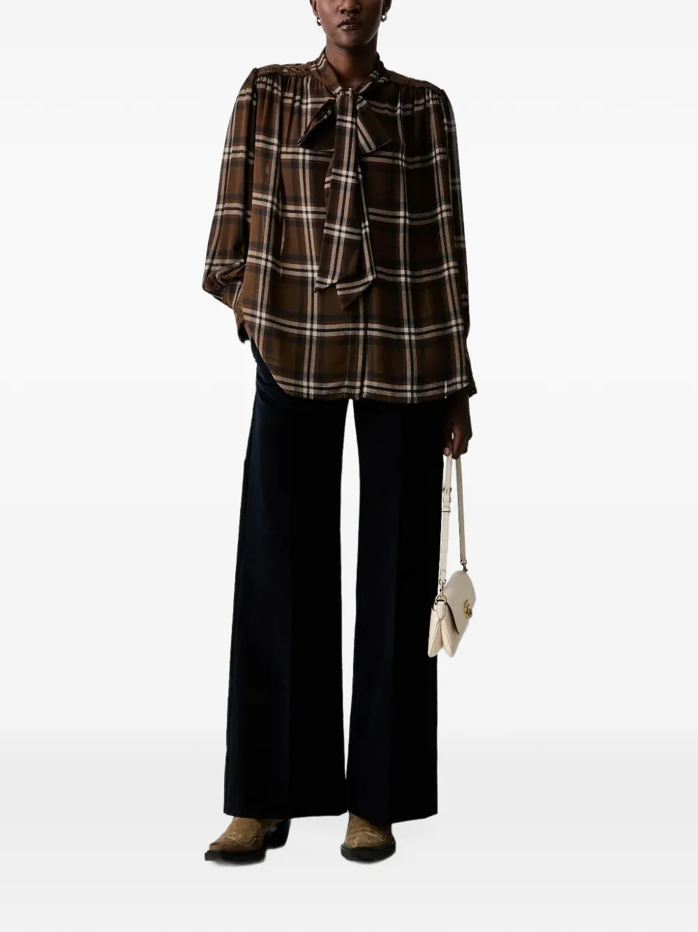 Ermanno Scervino wide-leg trousers Blauw