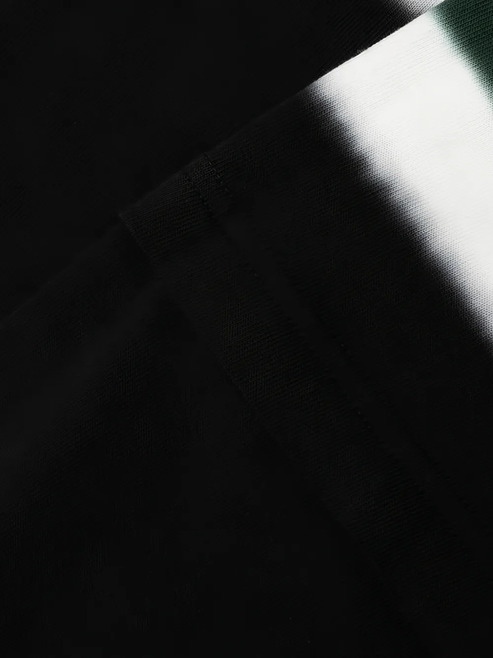 sacai Chusen-dyed cotton T-shirt Zwart