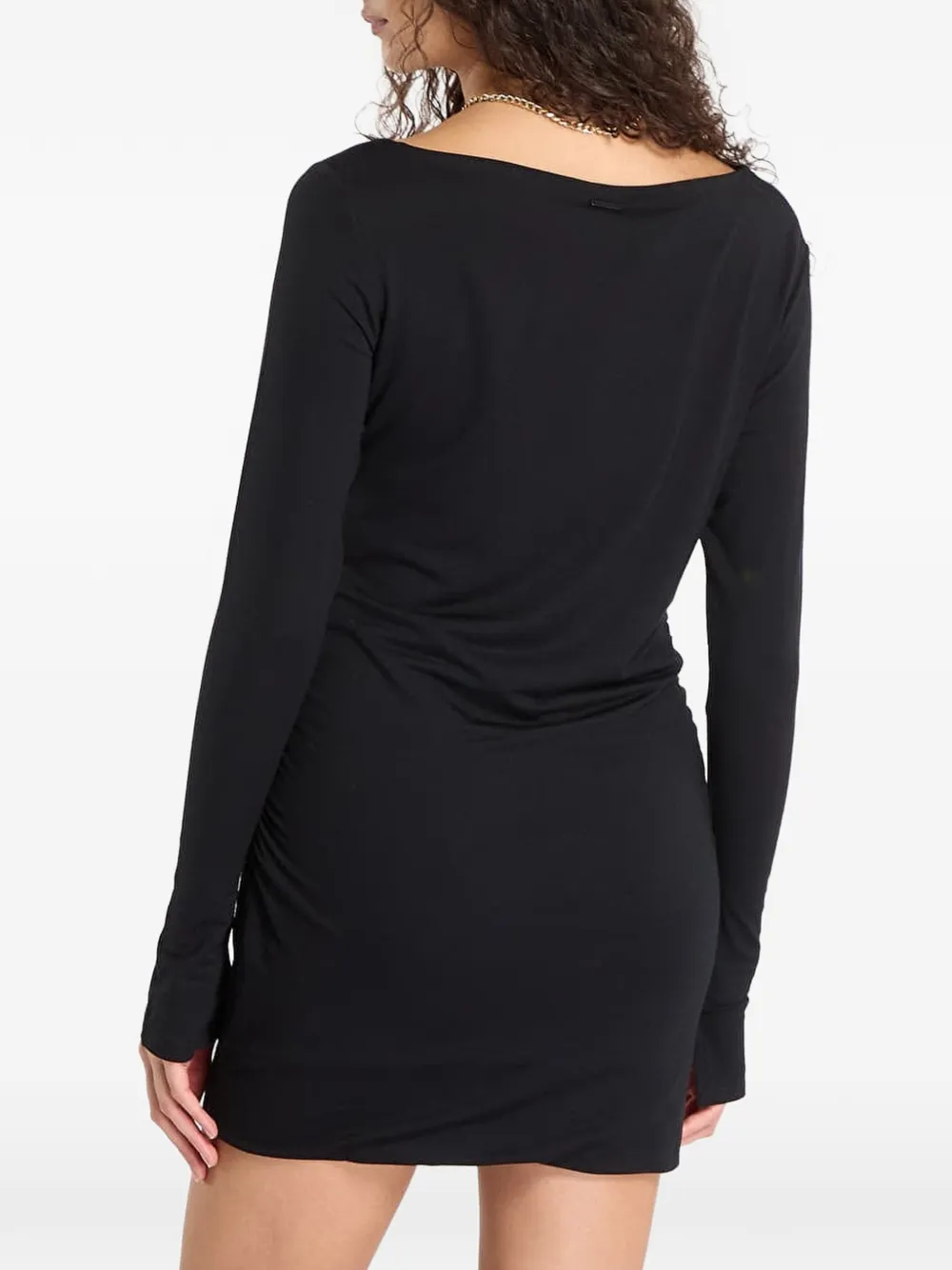 AllSaints Seyma draped dress Zwart