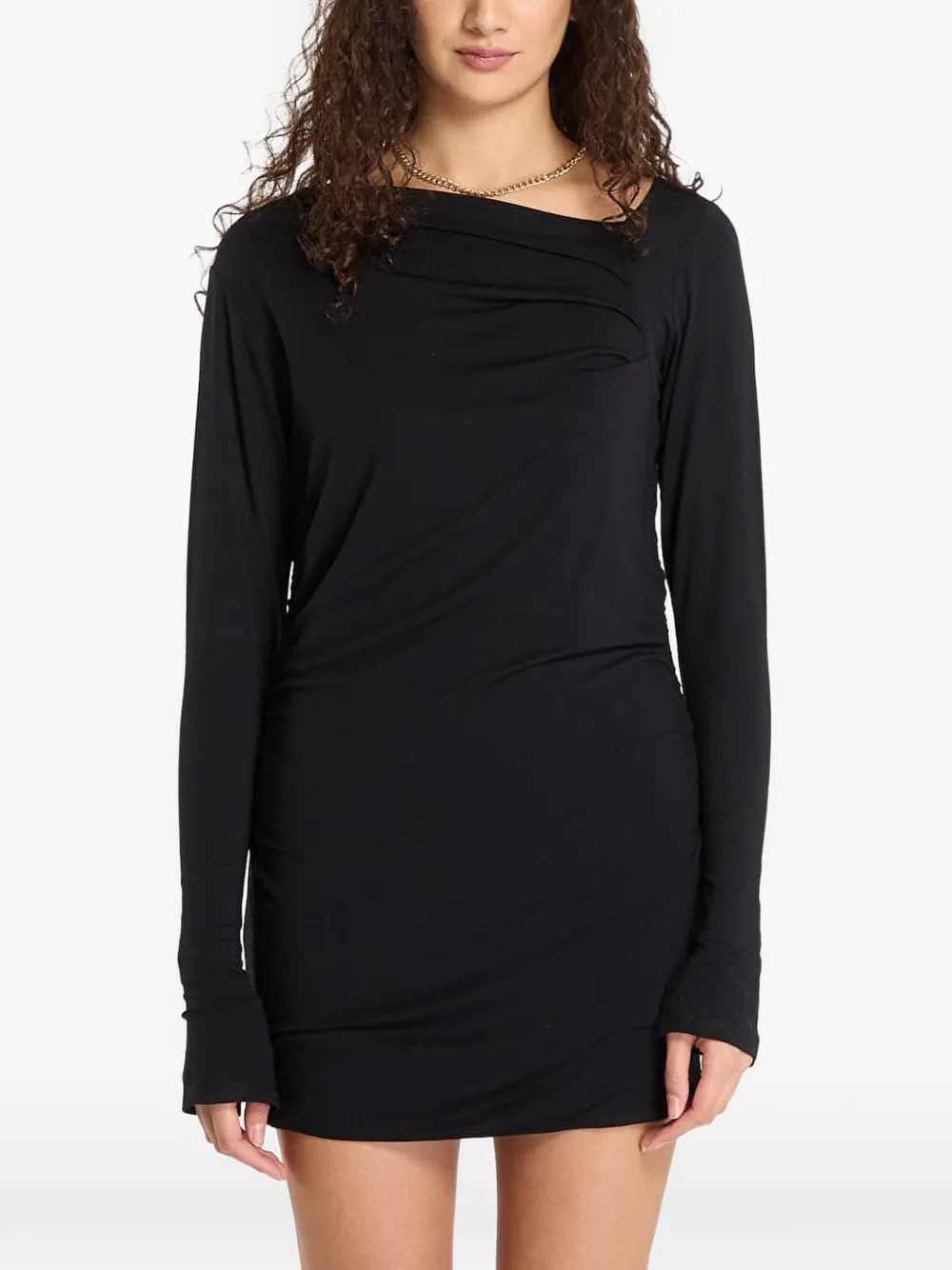 AllSaints Seyma draped dress - Nero