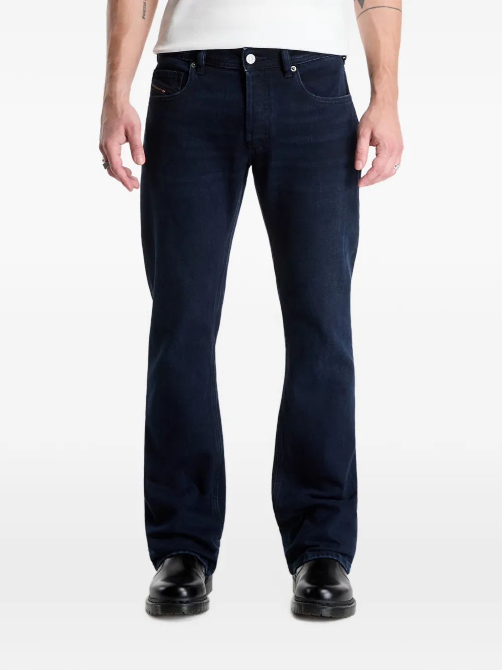 Diesel bootcut jeans low-waist 2007 Zatiny - Blu