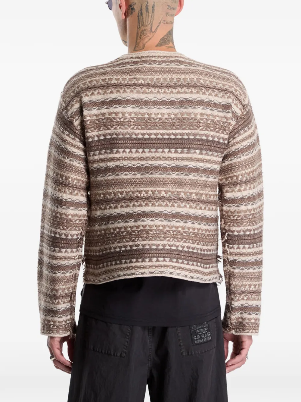 UMBRO fair isle crest sweater Bruin