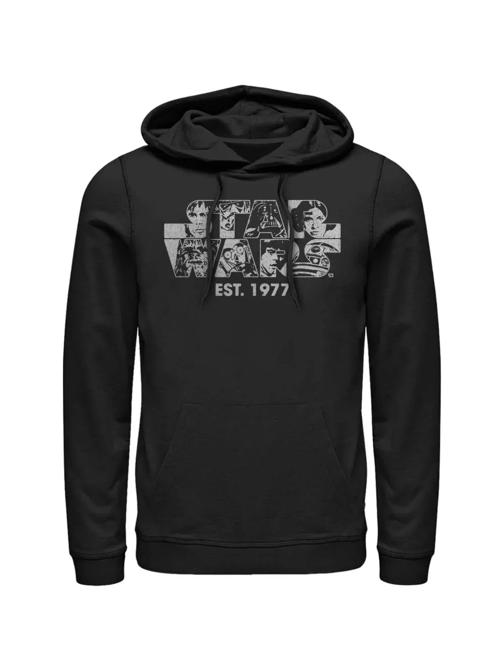 LESSONS MERCH Star Wars hoodie met grafische print Zwart