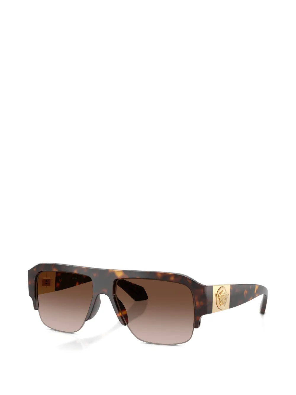 Versace Eyewear Vance medusa tortoiseshell-effect sunglasses Bruin