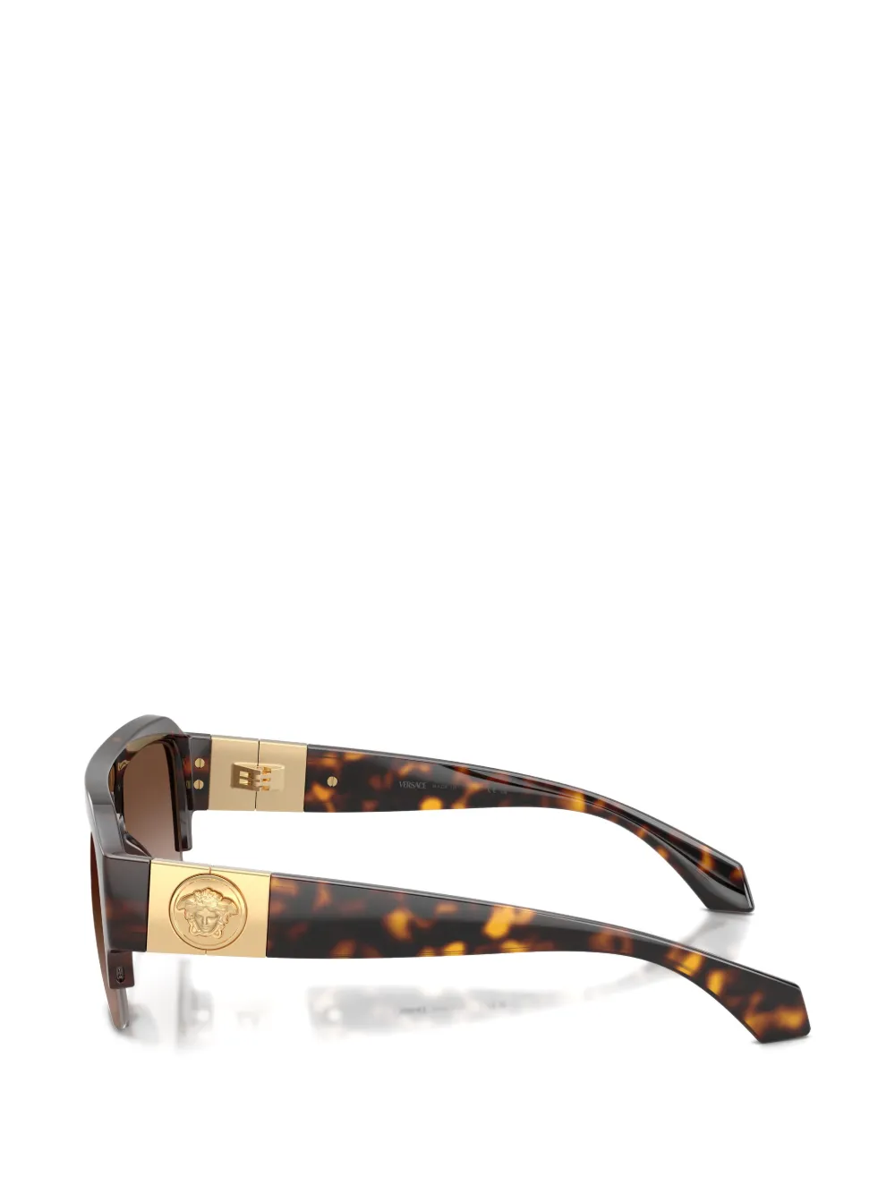 Versace Eyewear Vance medusa tortoiseshell-effect sunglasses Bruin