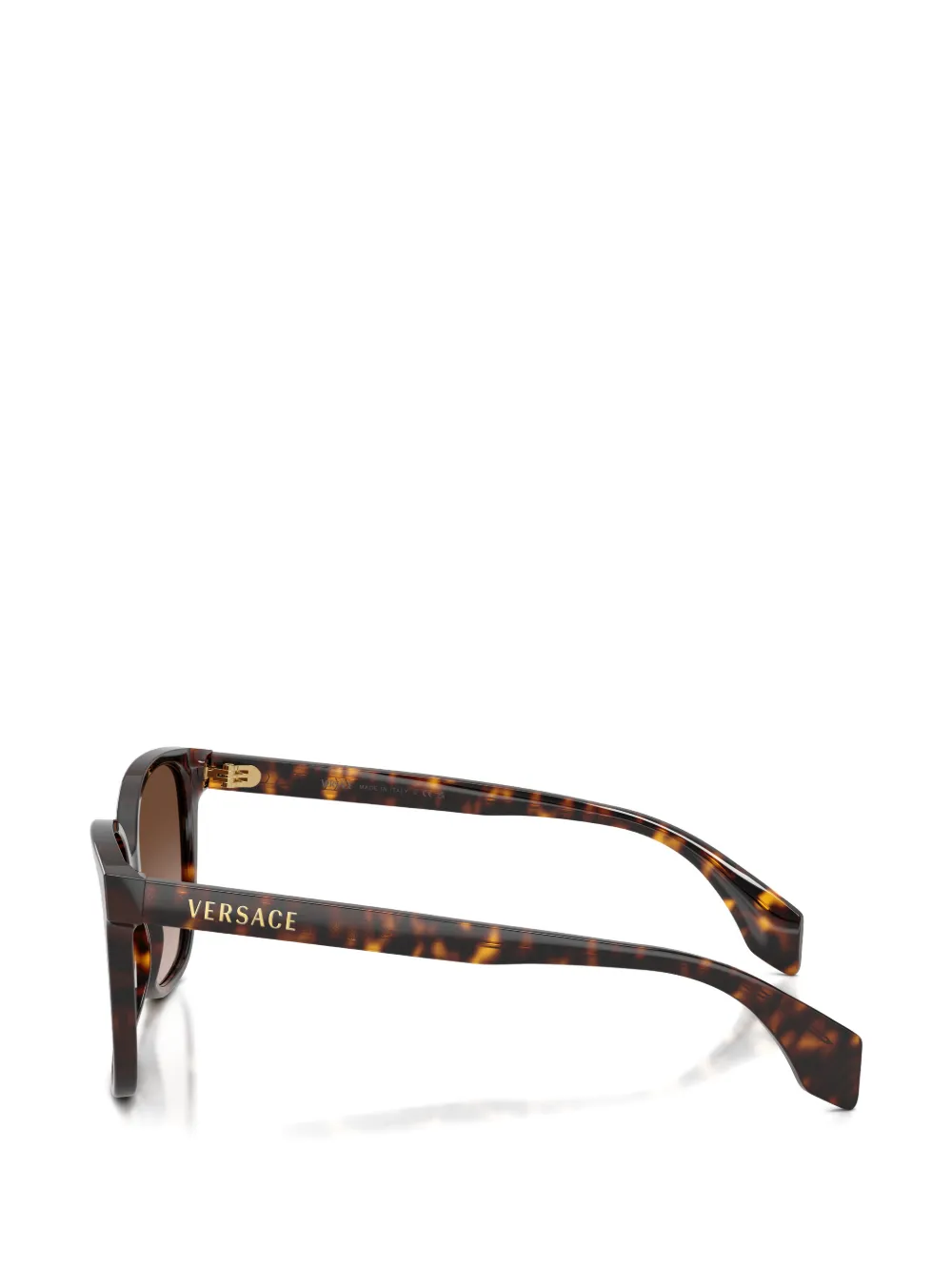 Versace Eyewear tortoiseshell-effect rectangle-frame sunglasses Bruin