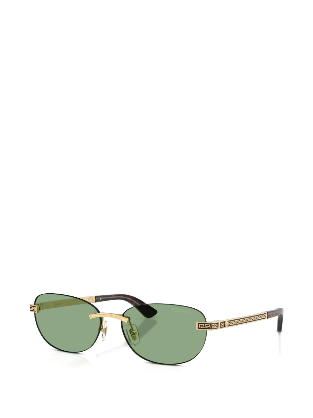 Versace Eyewear Greca rimless sunglasses Goud