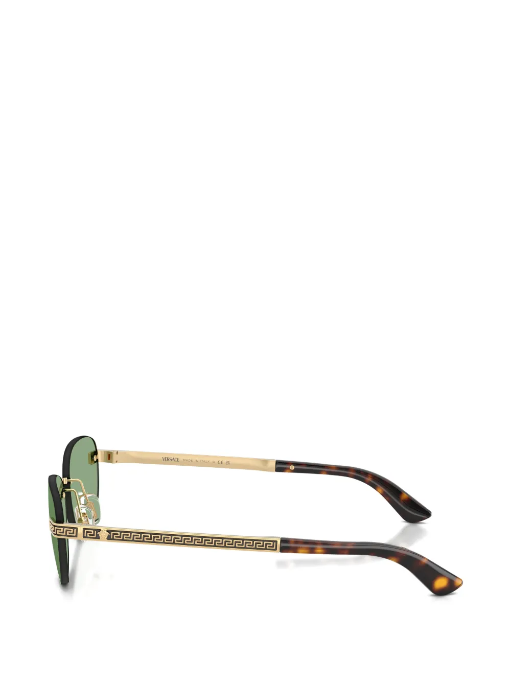 Versace Eyewear Greca rimless sunglasses Goud