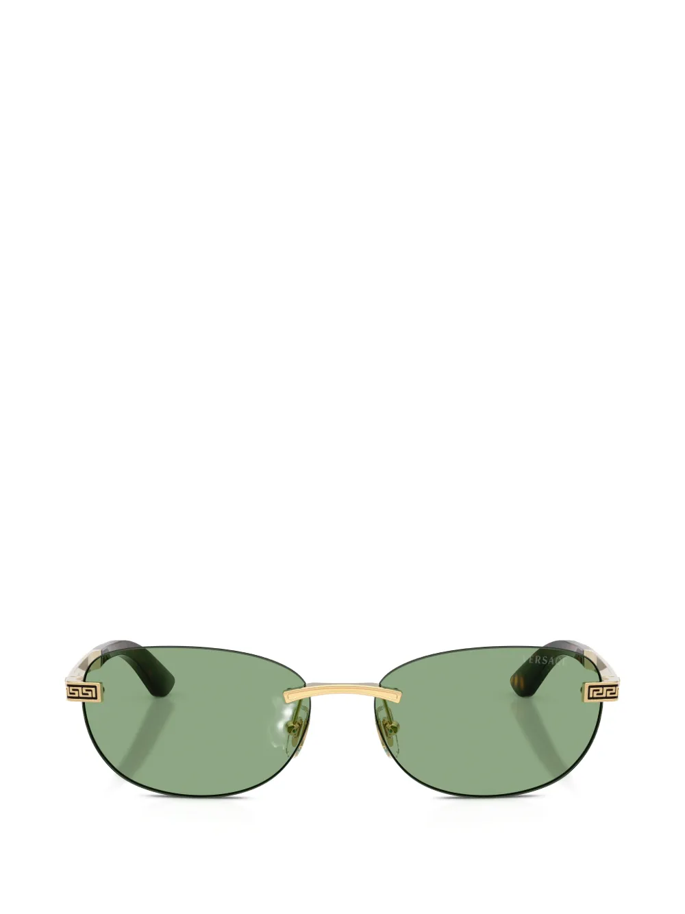 Versace Eyewear Greca rimless sunglasses Goud