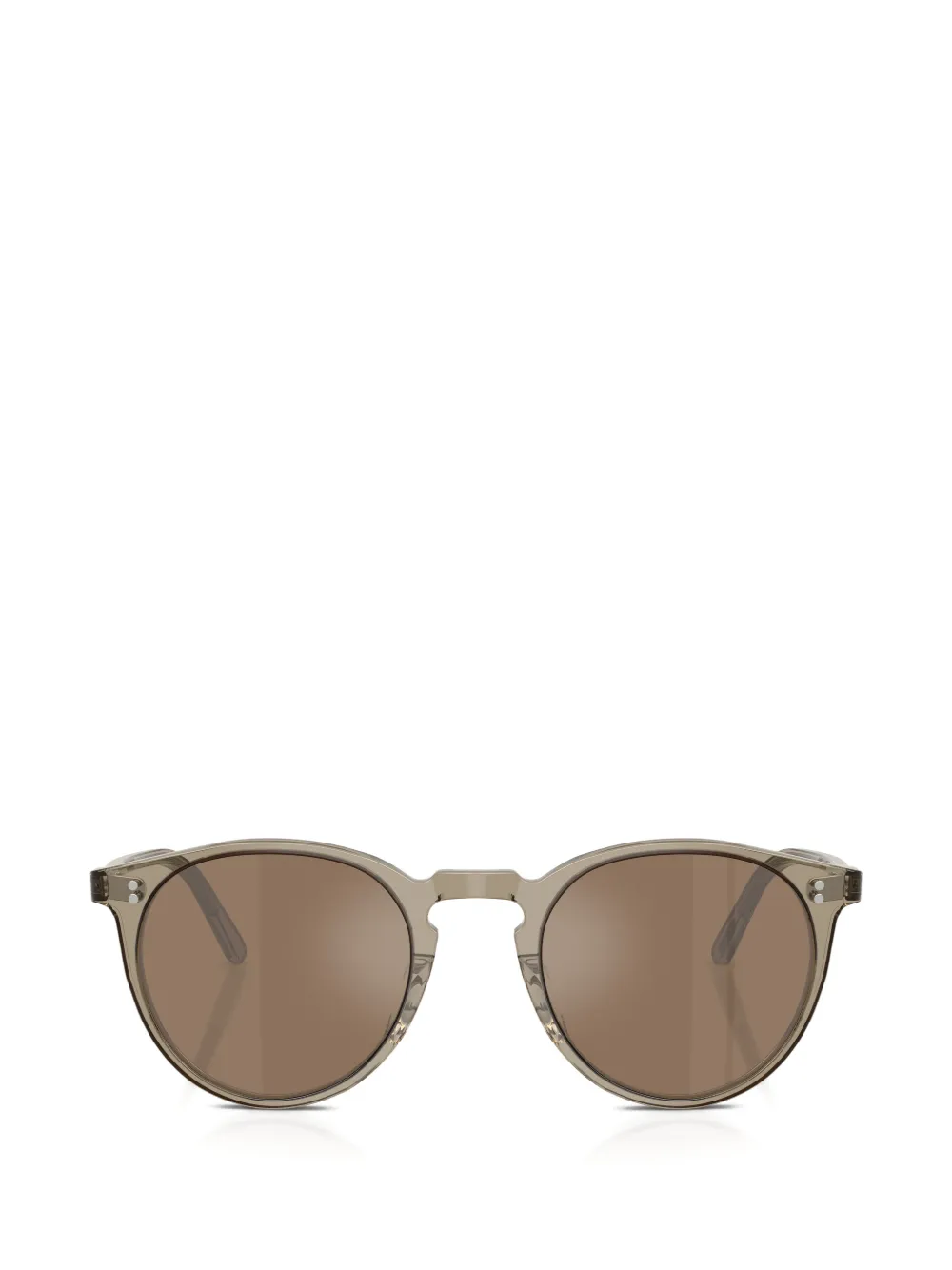 Oliver Peoples round-frame sunglasses Beige