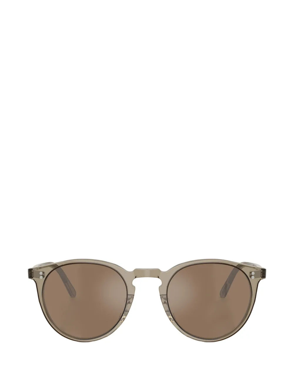 Oliver Peoples round-frame sunglasses Beige