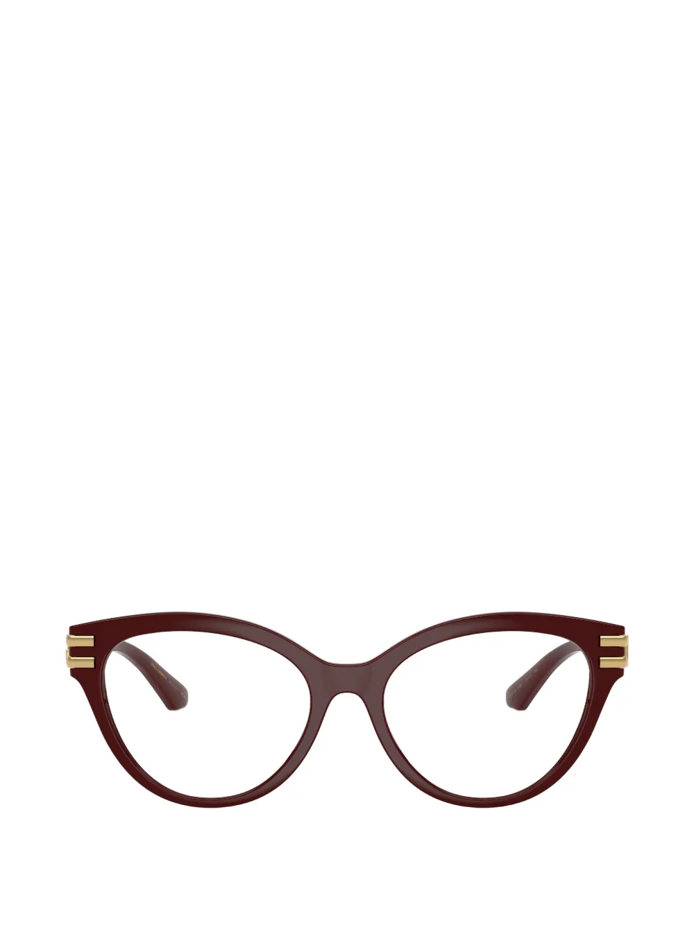 Dolce & Gabbana Eyewear Zonnebril met cat-eye montuur en DG-logoplakkaat Rood