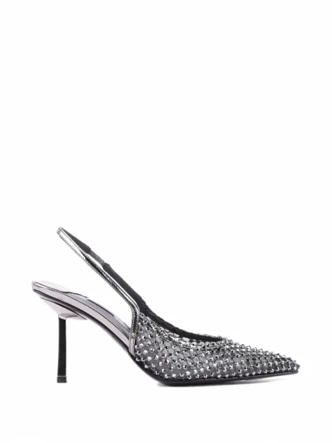Le Silla Gilda crystal-embellished slingback pumps