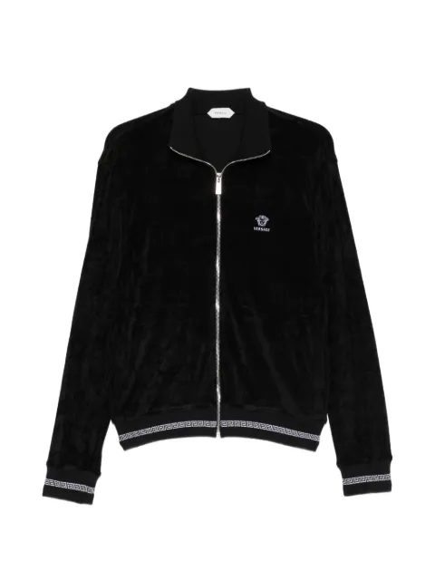 Versace Greca-border zip-up sweatshirt