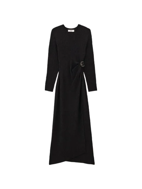Ba&Sh Bamaya ribbed-knit buckled maxi dress